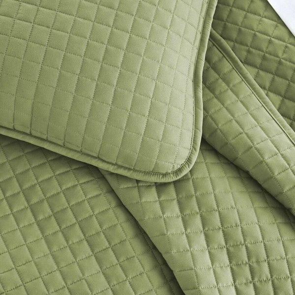 Twin/Twin XL Lightweight Sage Ultra Soft 2-Piece Microfiber Quilt Set