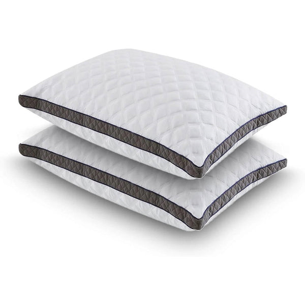 Set of 2 Standard Shredded Memory Foam Polyester Pillow with Removeable Cover