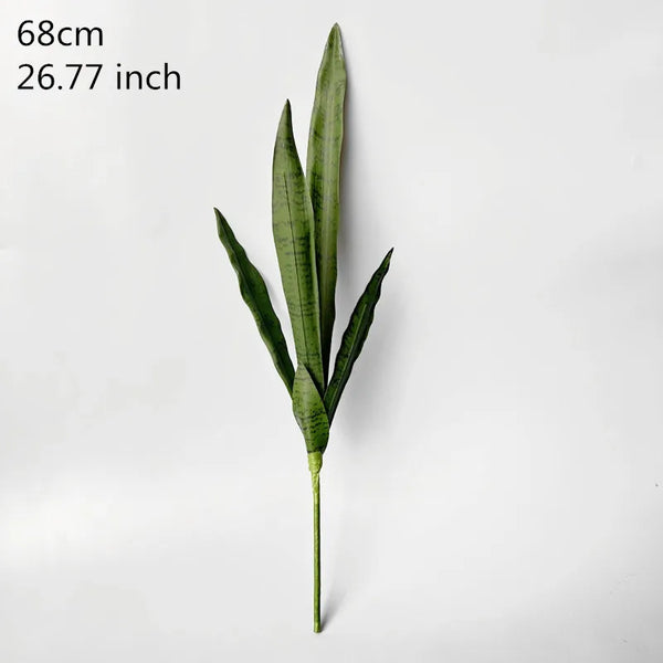 50-76CM Artificial Succulent Plants Tropical Fake Long Leaf Simulation Tiger Pilan Home Decoration Office Hotel Party Decor