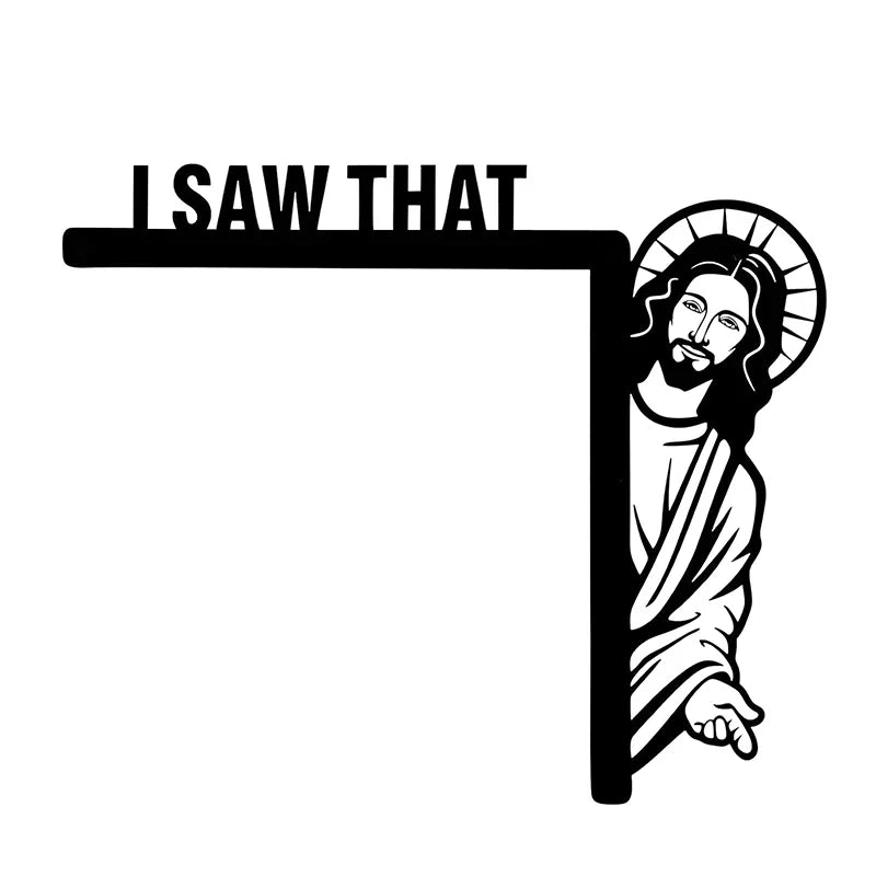 Jesus I Saw That Funny Jesus Door Hanger Funny Home Decor Creative Home Decor Jesus I Saw That I Over Wood Door Jesus Sign