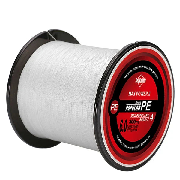 SeaKnight Brand TriPoseidon Series 300M 330Yards PE Braided Fishing Line 4 Strands 8 10 20 30 40 60LB Multifilament Fishing Line