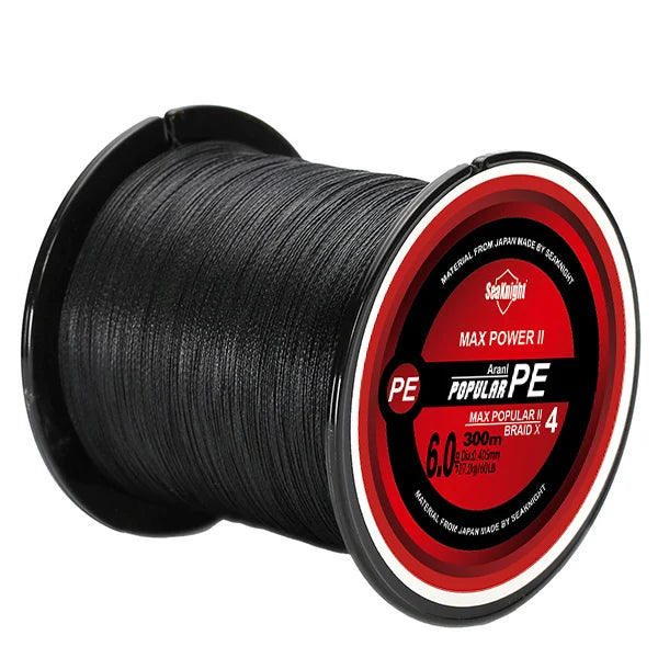 SeaKnight Brand TriPoseidon Series 300M 330Yards PE Braided Fishing Line 4 Strands 8 10 20 30 40 60LB Multifilament Fishing Line