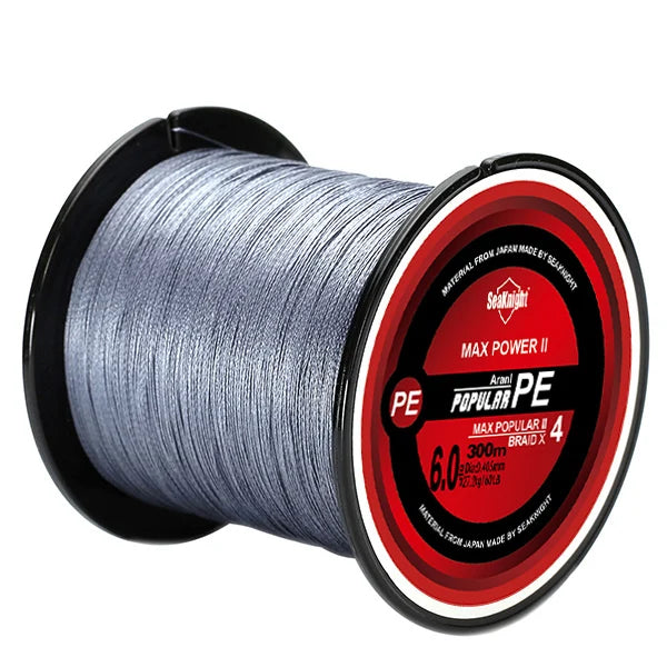 SeaKnight Brand TriPoseidon Series 300M 330Yards PE Braided Fishing Line 4 Strands 8 10 20 30 40 60LB Multifilament Fishing Line