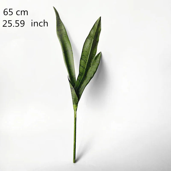 50-76CM Artificial Succulent Plants Tropical Fake Long Leaf Simulation Tiger Pilan Home Decoration Office Hotel Party Decor