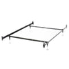Adjustable Twin/Full Metal Bed Frame with Headboard and Footboard Brackets