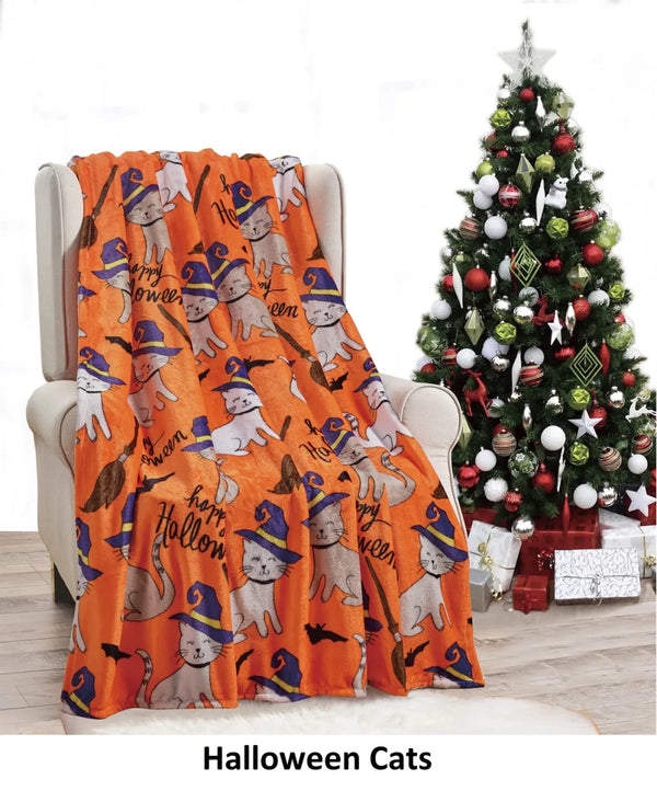 Halloween 50 X 60 Throw Blankets