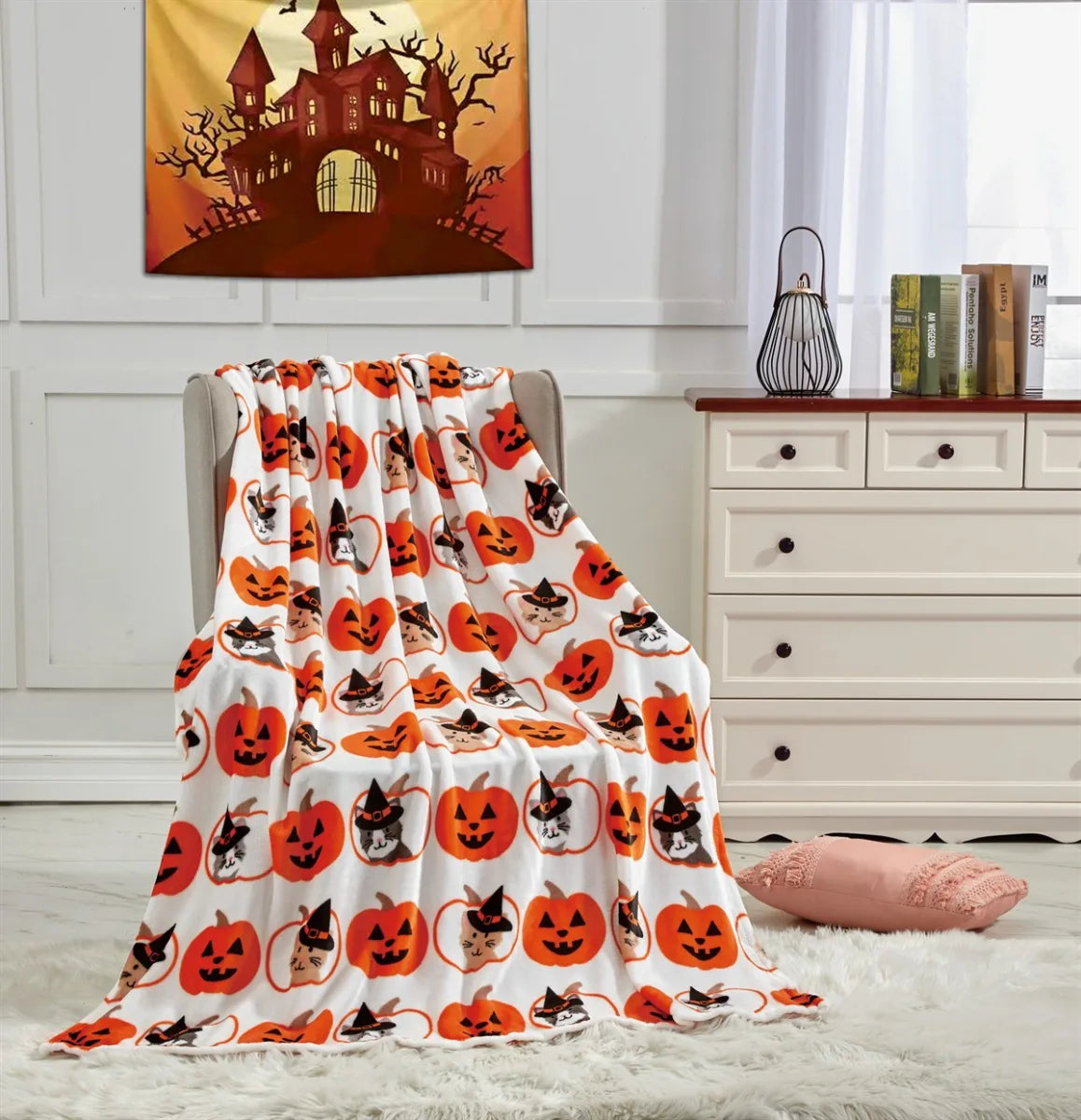Halloween 50 X 60 Throw Blankets