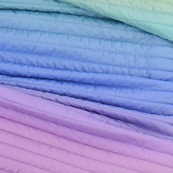 Twin/Twin XL 2 Piece Multi-Color Rainbow Quilt Set