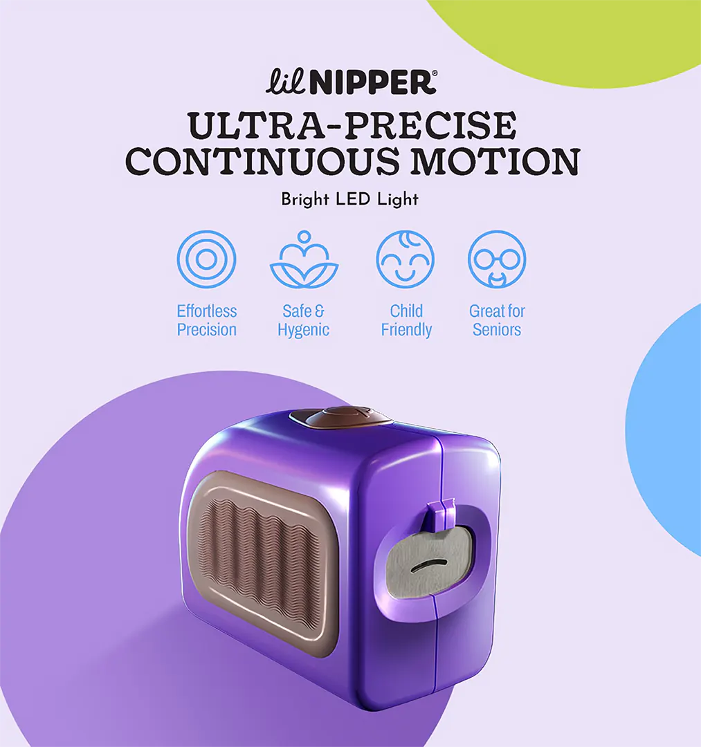 Baby Safe Electric Nail Trimmer - Infant & Toddler Size (Ages 5 & Under) - Lil Nipper