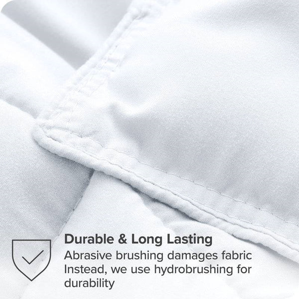 Full size Super Soft Microfiber Down Alternative Comforter Set White