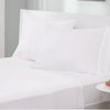 Twin Size 4-Piece Cotton Blend Jersey Sheet Set in White