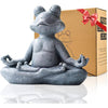 Zen Garden Meditating Yoga Frog Statue