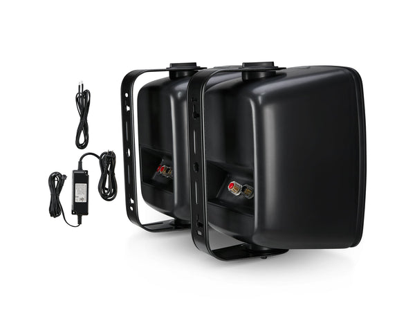 SoundPro Dual Bluetooth Weatherproof Indoor & Outdoor Wall-Mount Loudspeakers