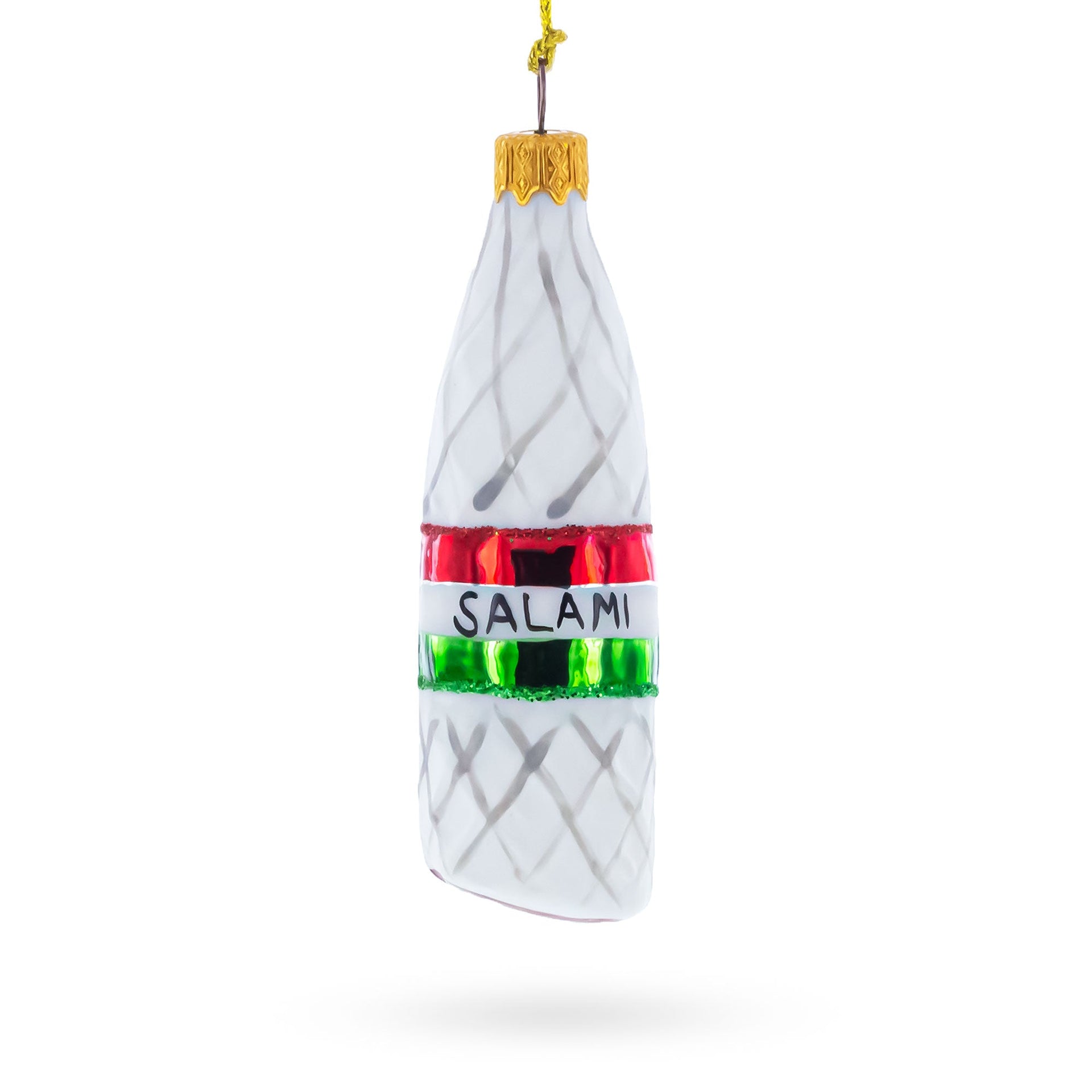 Hard Salami Glass Christmas Ornament