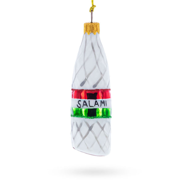 Hard Salami Glass Christmas Ornament