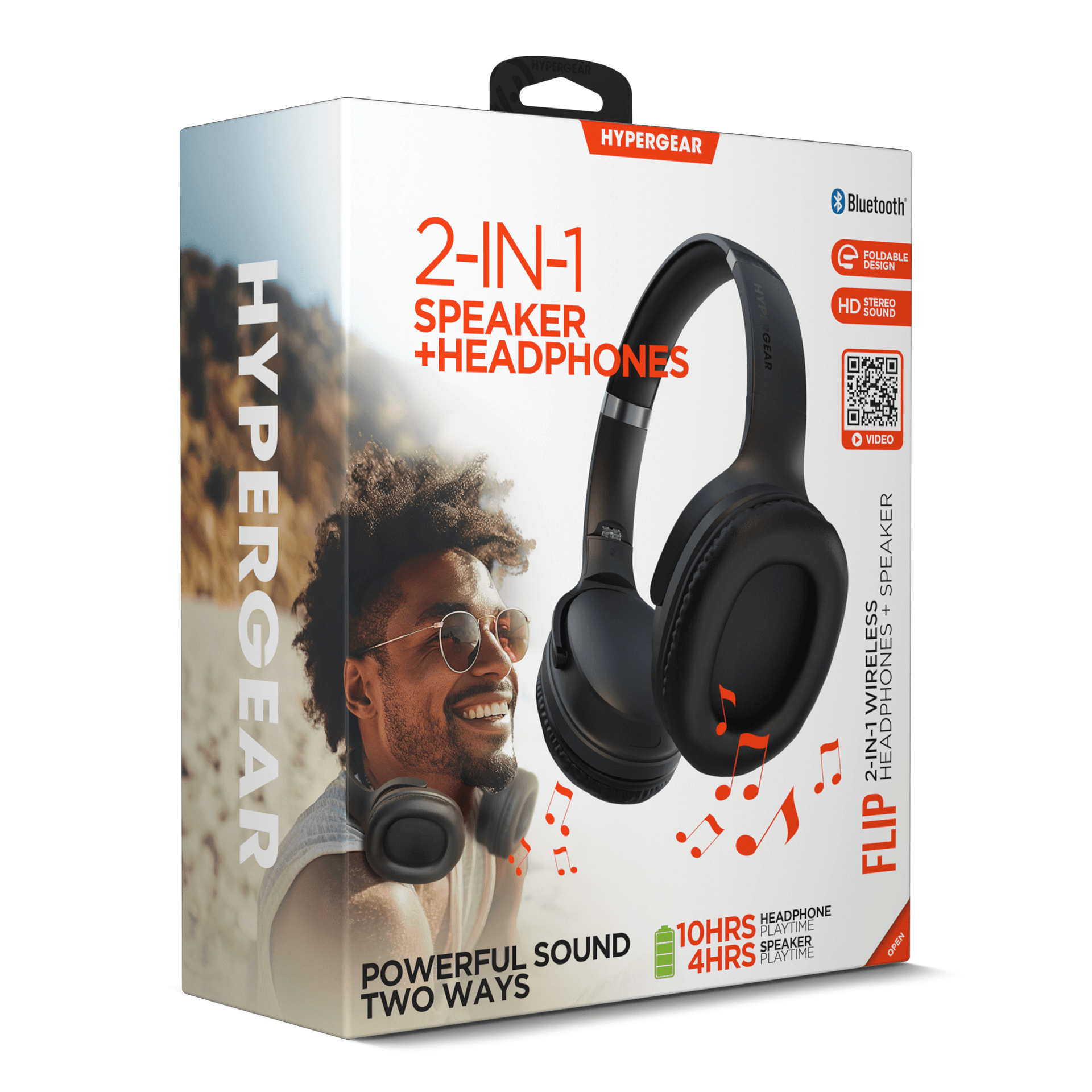HyperGear Flip 2-in-1 Headphones Plus Speaker