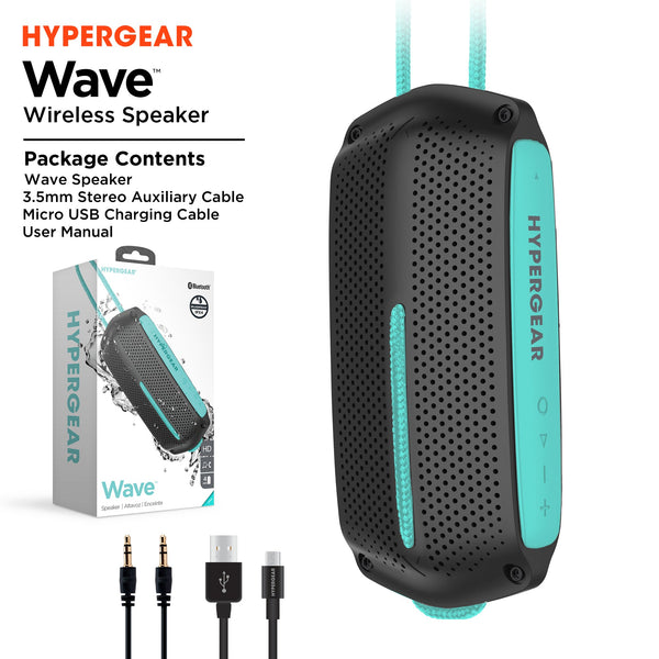 HyperGear Wave Water Resistant Wireless Speaker