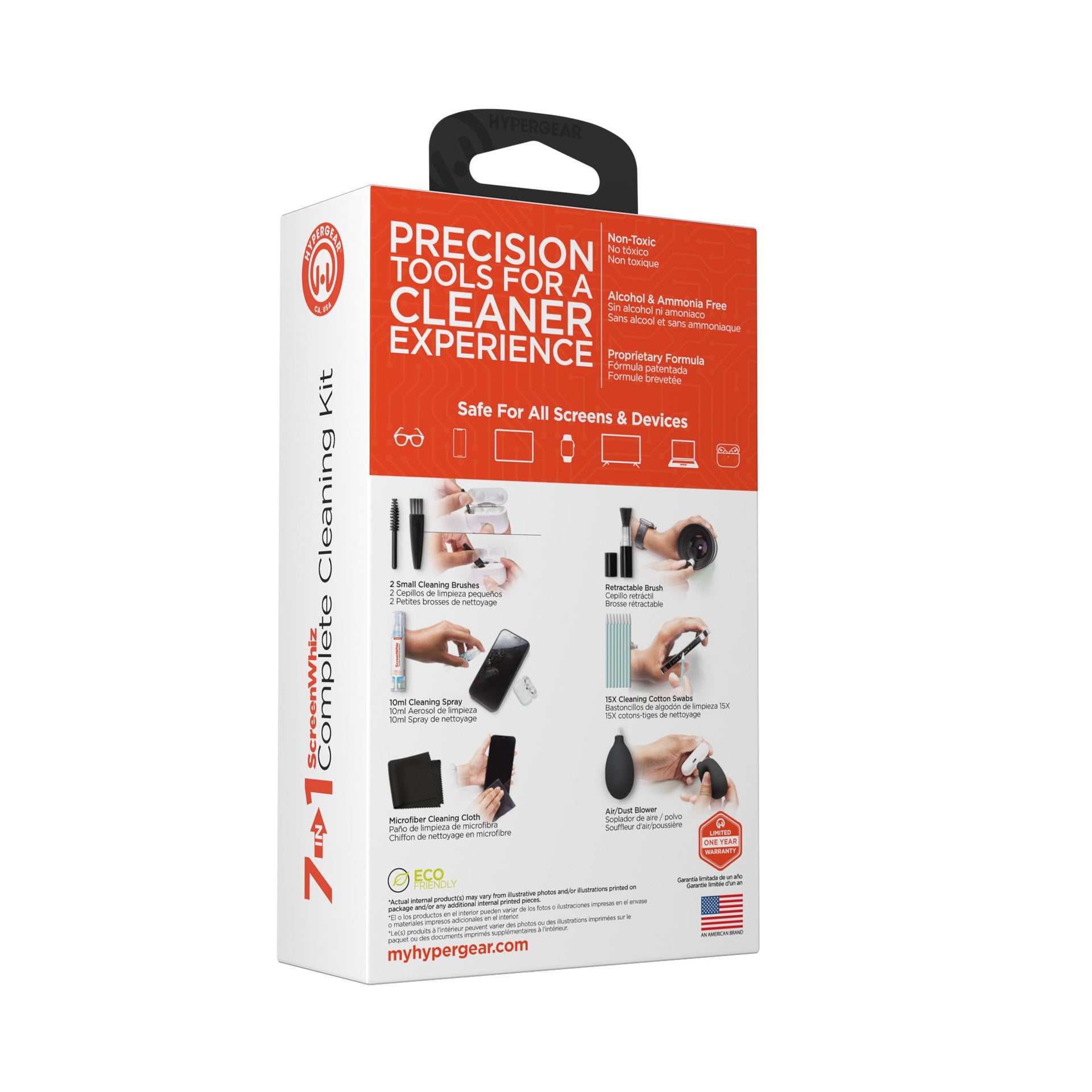 HyperGear ScreenWhiz 7-in-1 Complete Tech Cleaning Kit