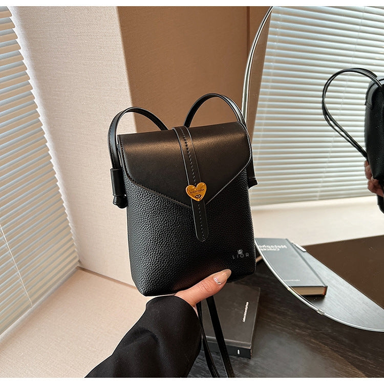 Vintage Fashion Heart Crossbody Shoulder Purse