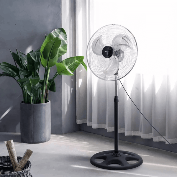 Impress 18-Inch 2-in-1 Chrome Hi-Speed Industrial Oscillating Fan