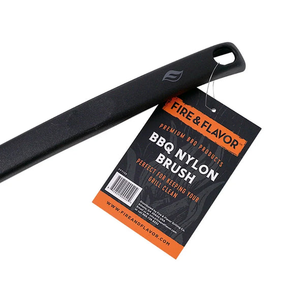 2 Pack Fire & Flavor Nylon Grill Brush for Outdoor Grill Cleaning