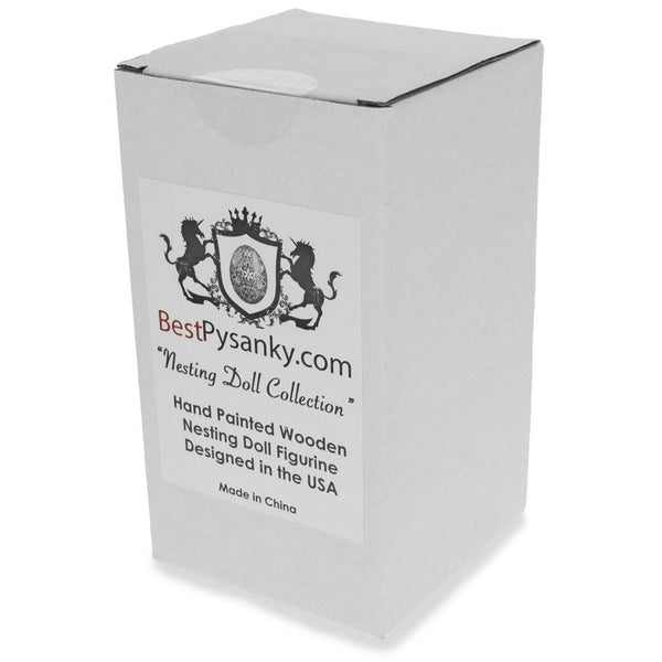 Four Cats and Mouse Wooden Nesting Dolls 7 Inches