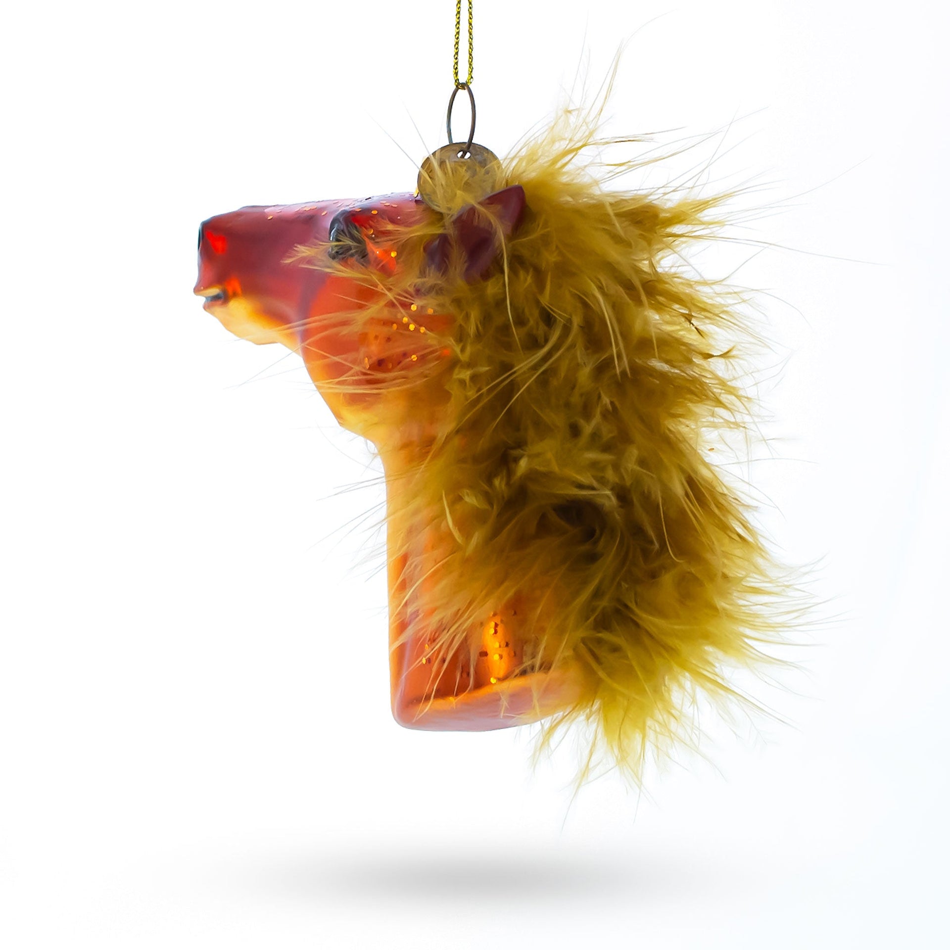 Horse Head Glass Christmas Ornament