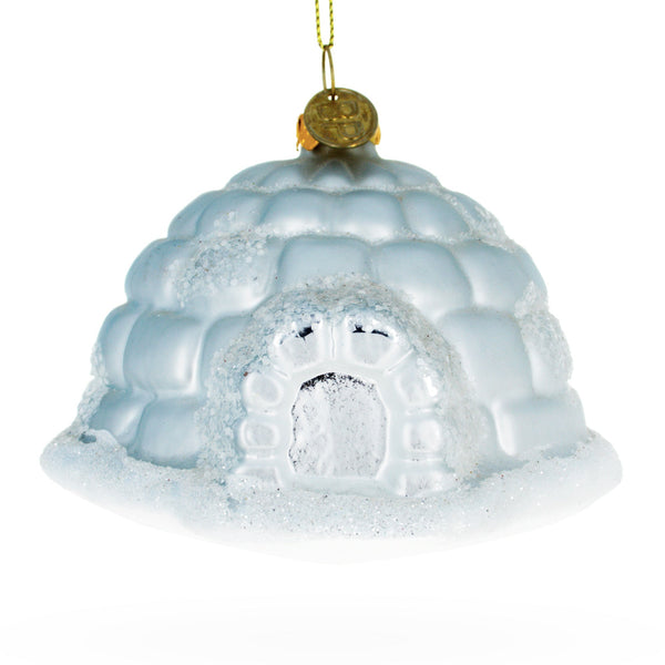 Igloo Glass Christmas Ornament
