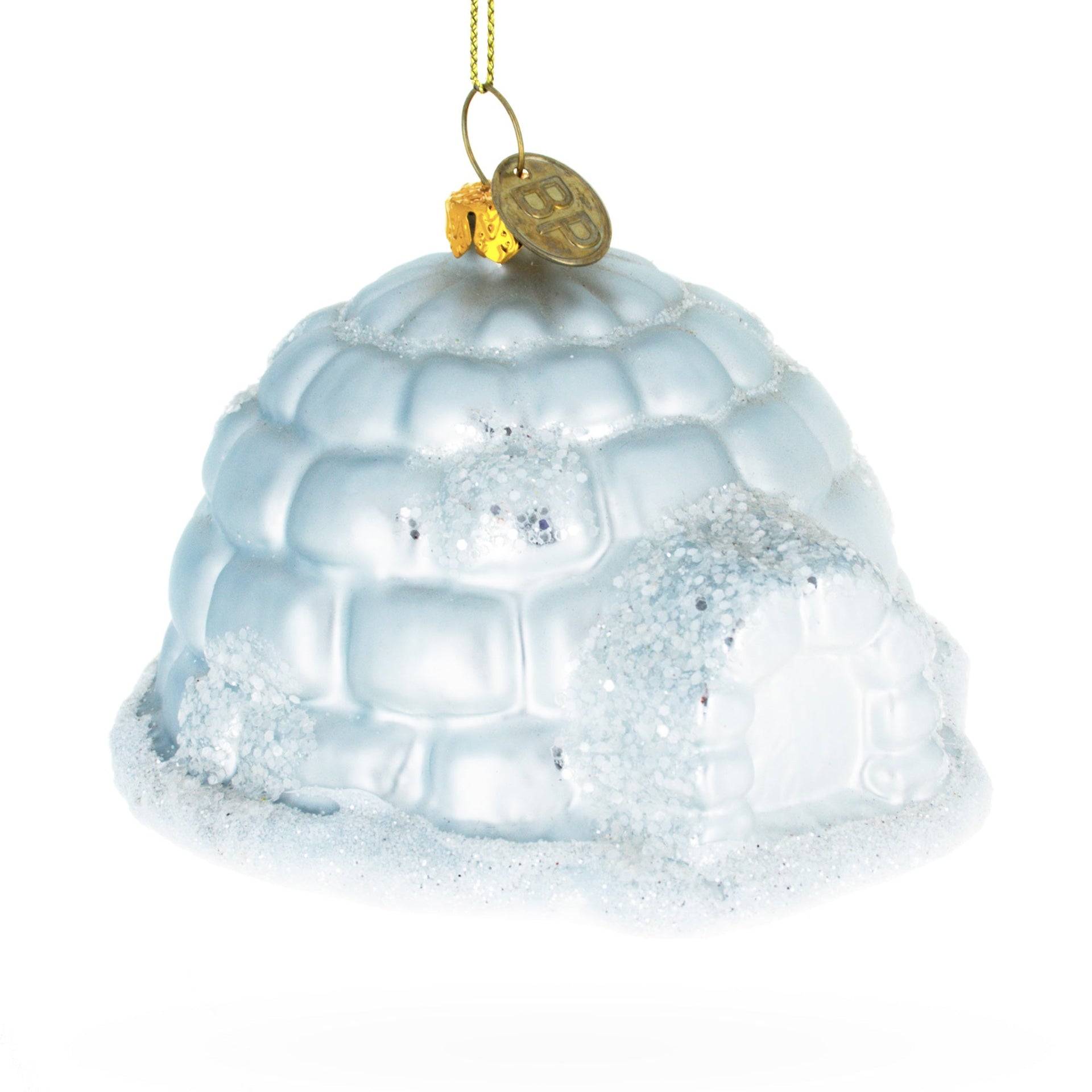 Igloo Glass Christmas Ornament