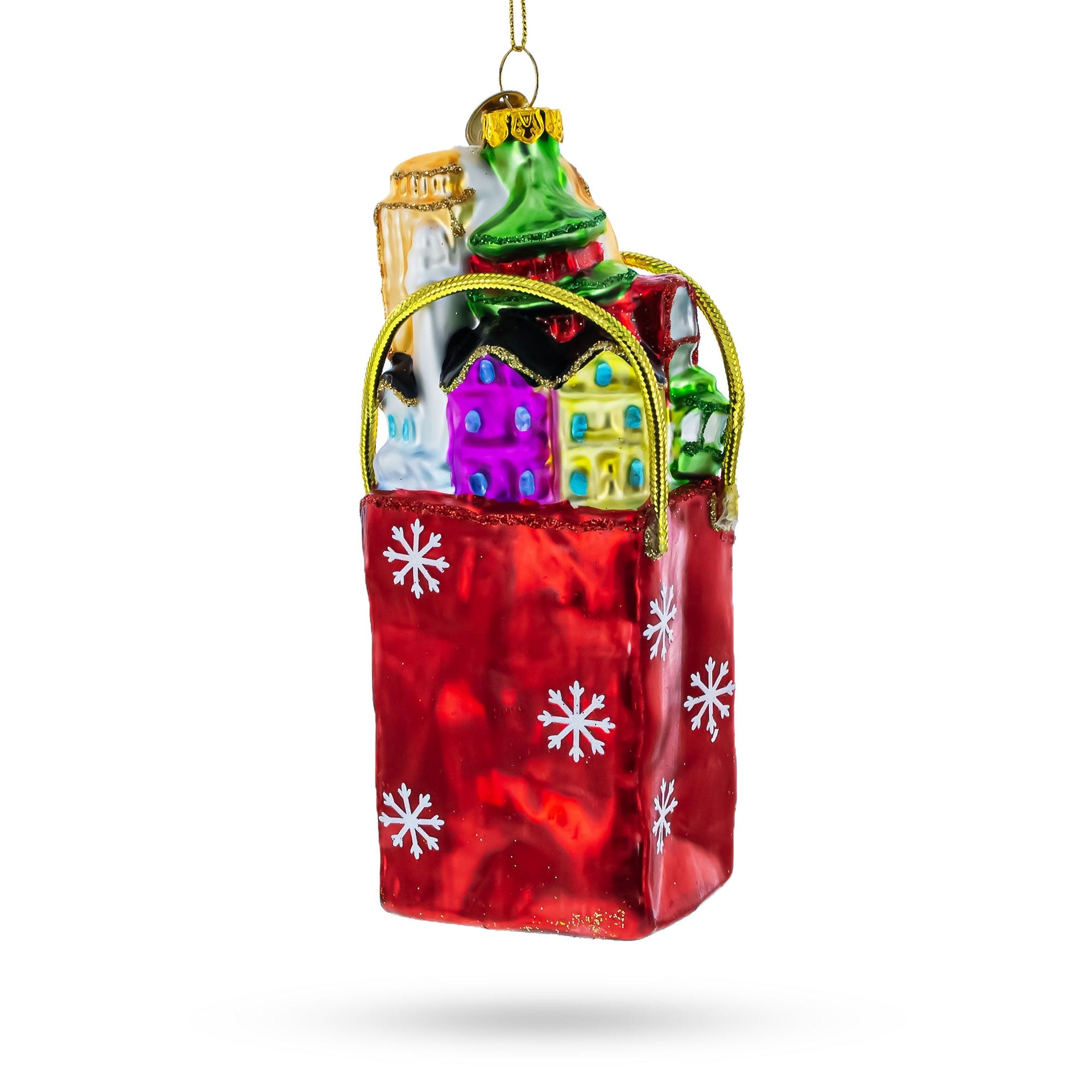 I Love San Francisco Glass Christmas Ornament