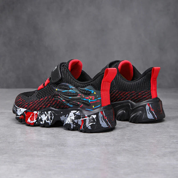 Children's sports shoes boys' mesh breathable soft soled running shoes