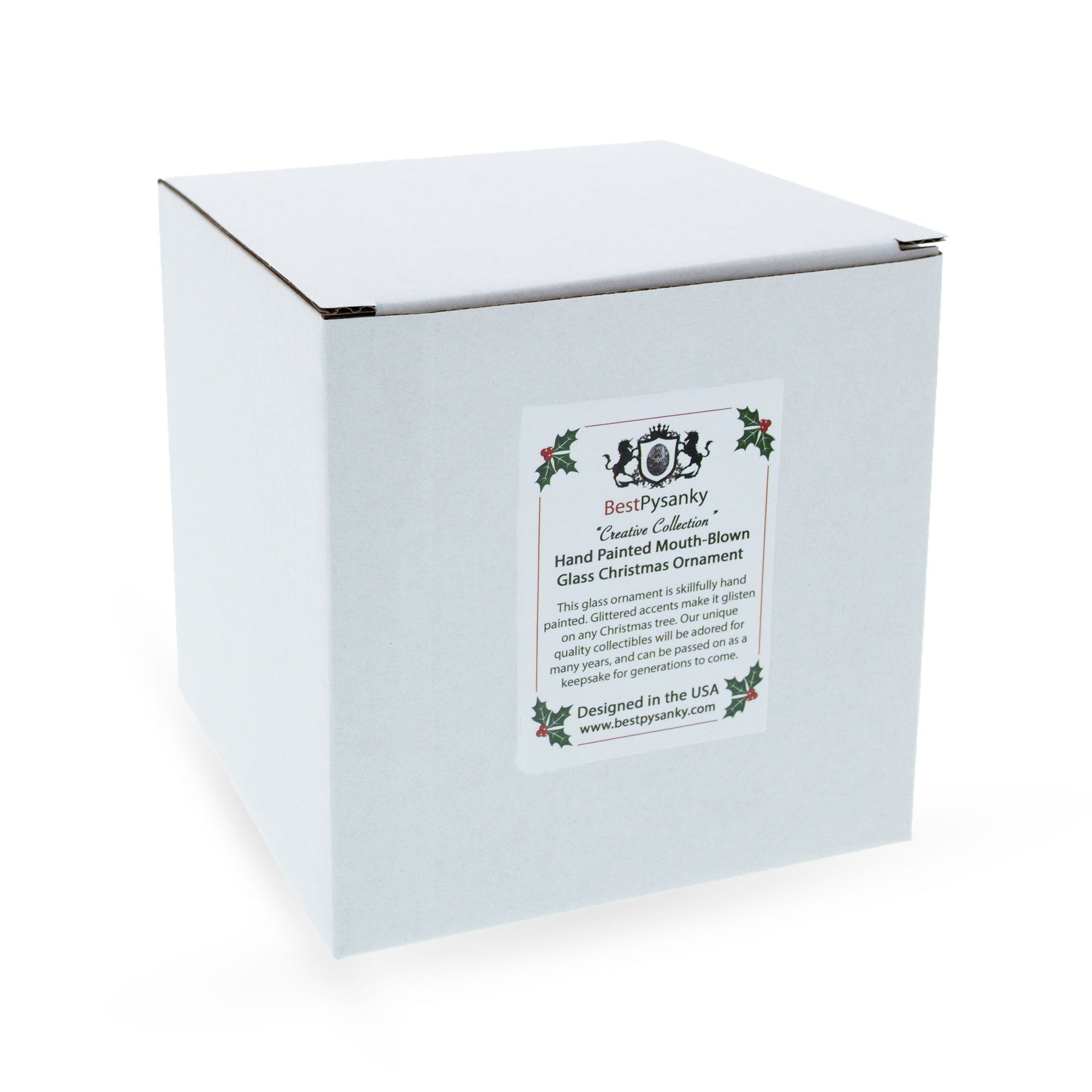 Hippie's Retro Bus Glass Christmas Ornament