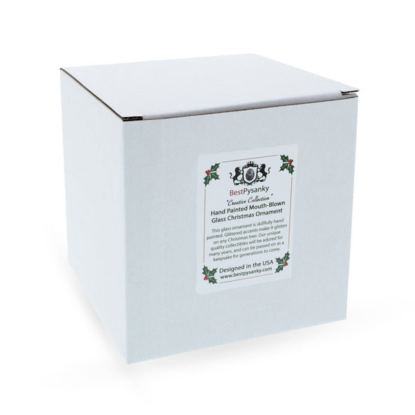 Iced Tea Carton Glass Christmas Ornament