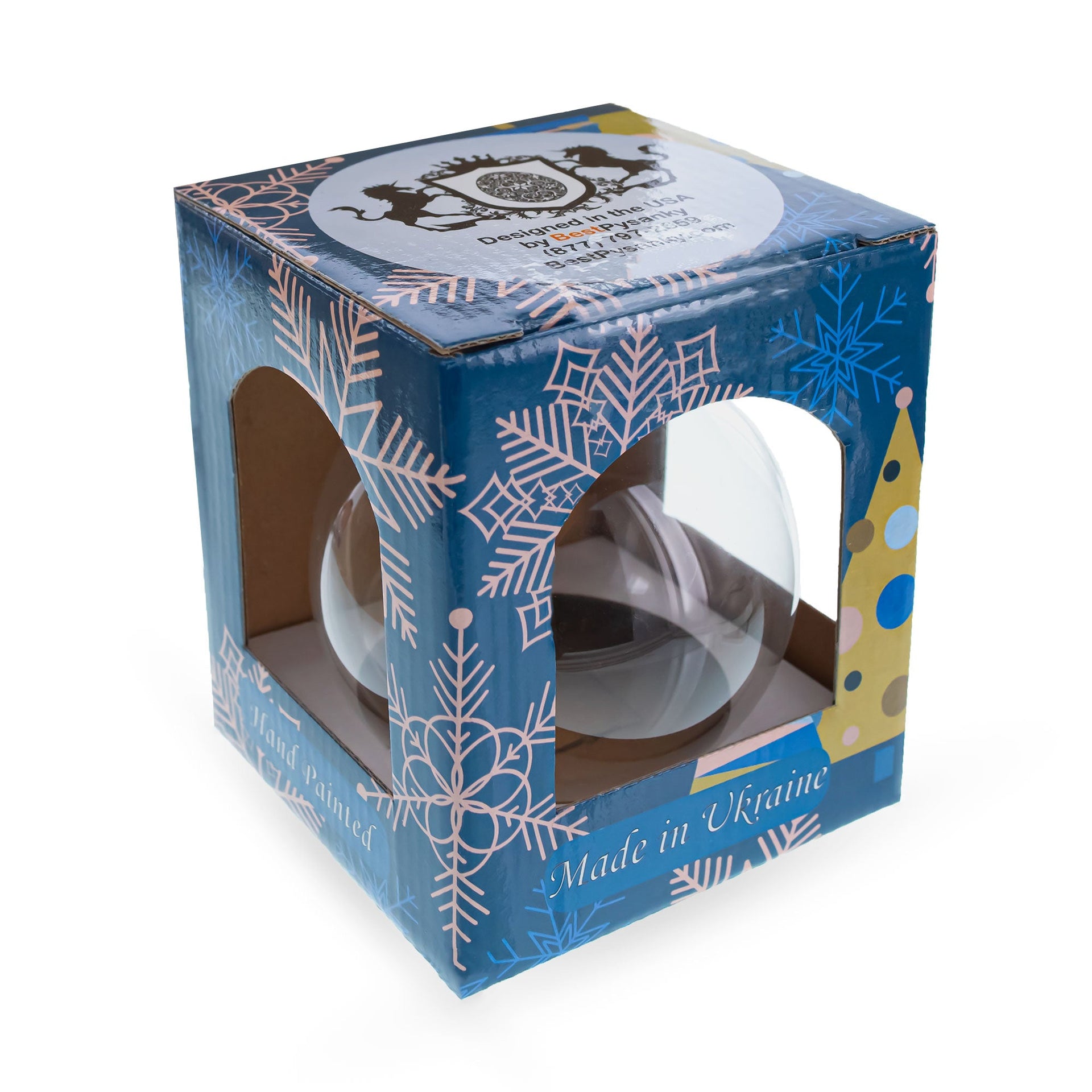 I Love to Skiing Glass Ball Christmas Ornament 3.25 Inches