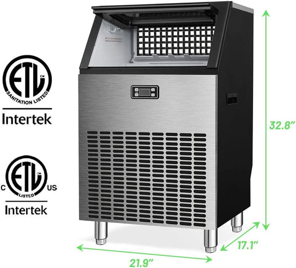 100LBS/200LBS/265LBS  Freestanding Commercial Ice Maker Z5845A