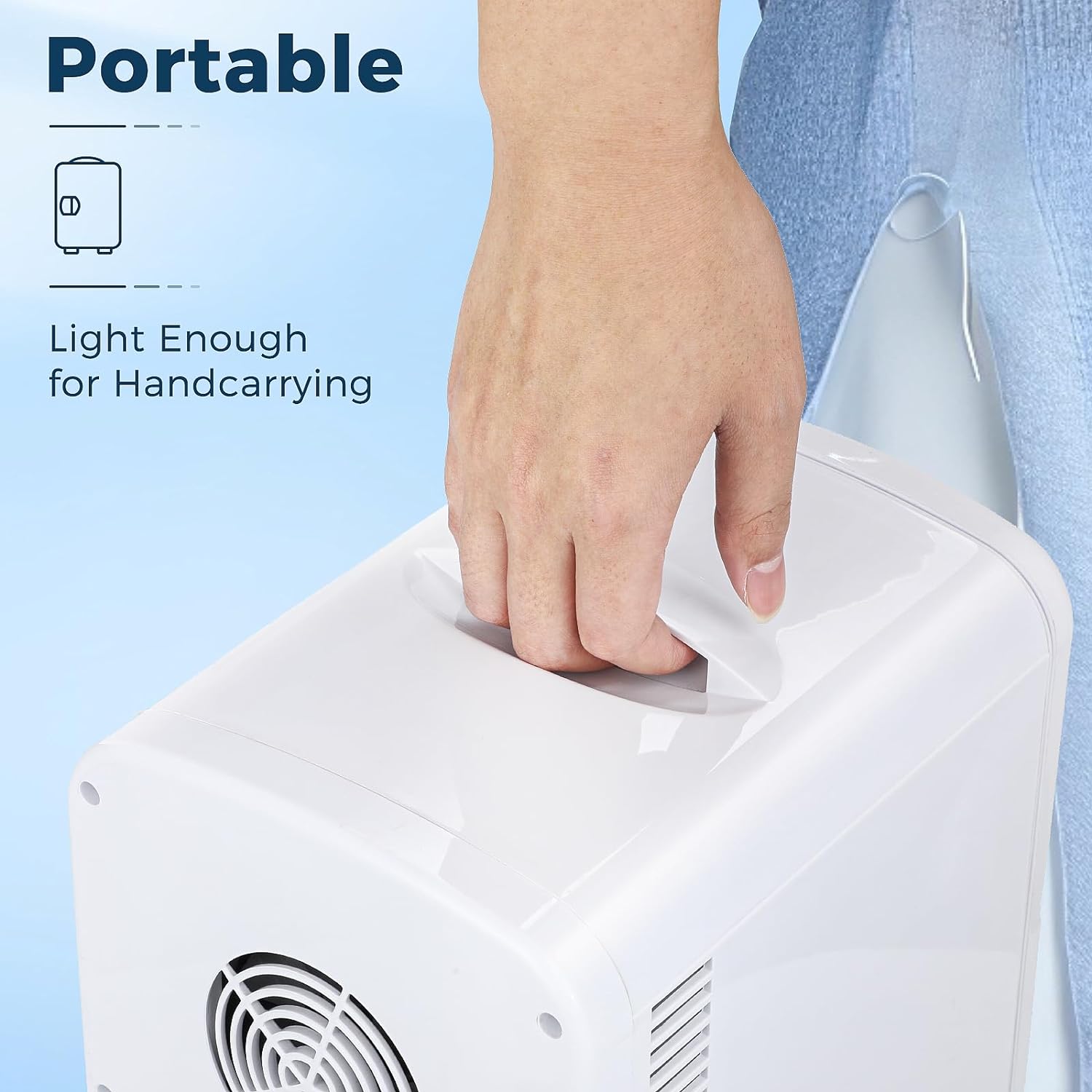 Compact Refrigerator, Portable Mini Fridge, Skin Care 4L Capacity/6 Cans F3404