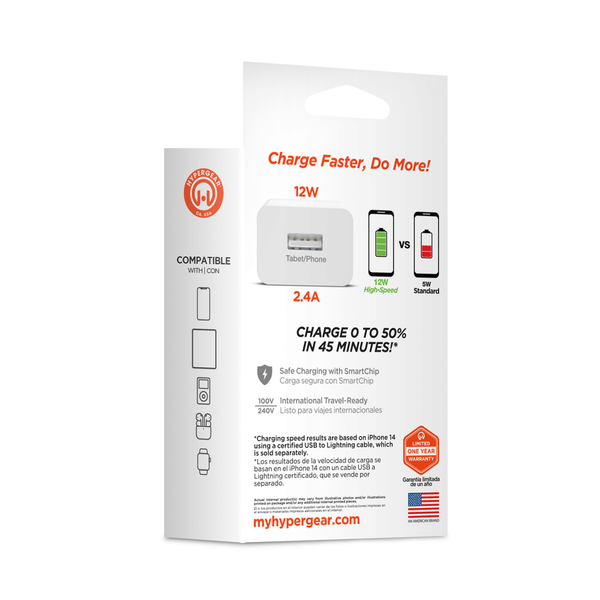 HyperGear 12W USB Wall Charger