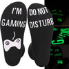 DO NOT DISTURB Short Socks Glue Letter Printing Socks Men's Mid-Tube Game Socks