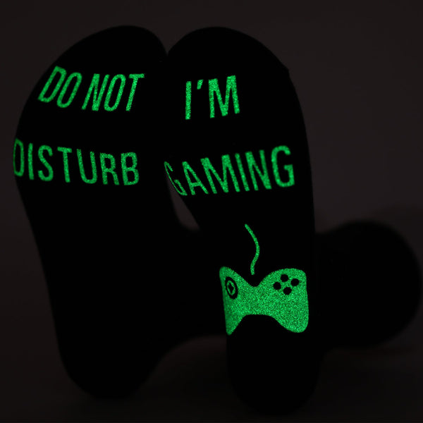 DO NOT DISTURB Short Socks Glue Letter Printing Socks Men's Mid-Tube Game Socks