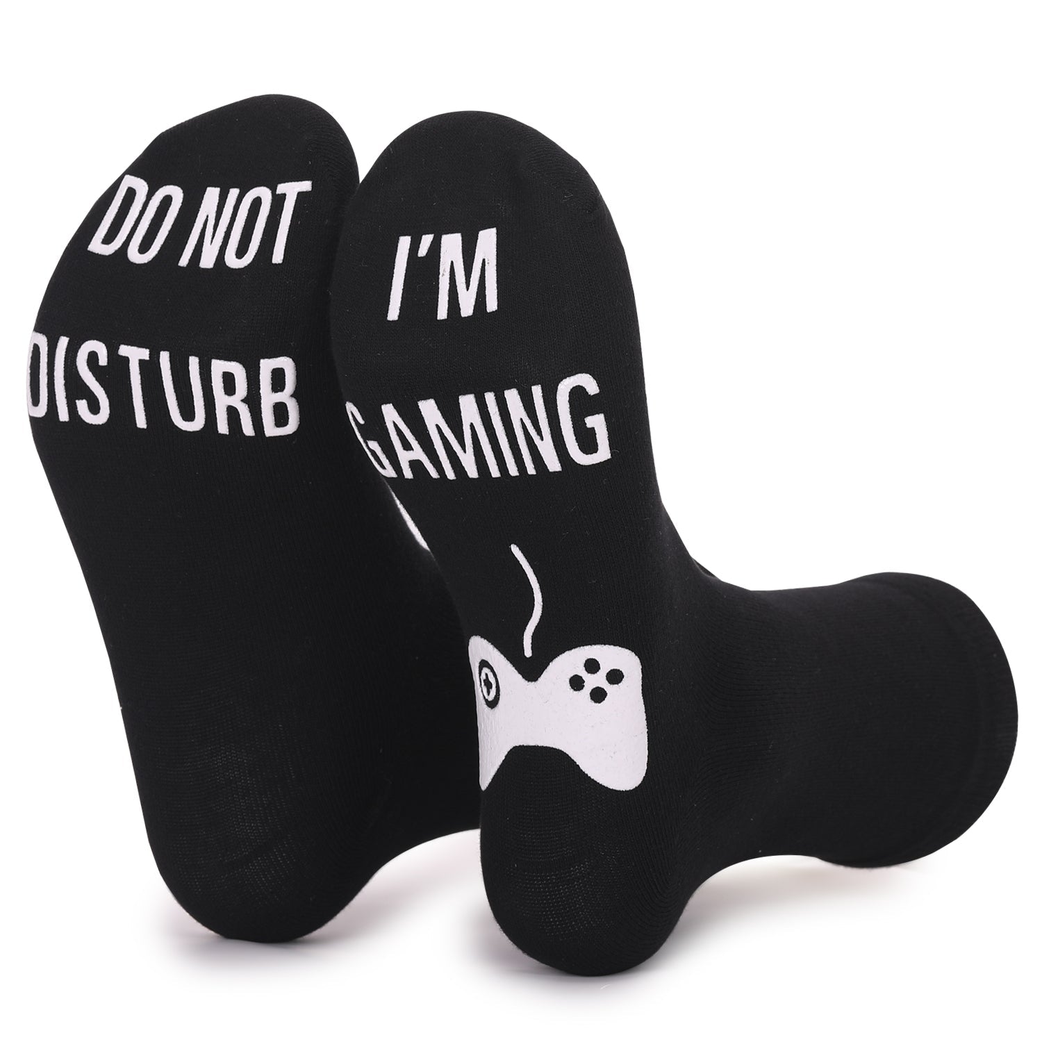 DO NOT DISTURB Short Socks Glue Letter Printing Socks Men's Mid-Tube Game Socks