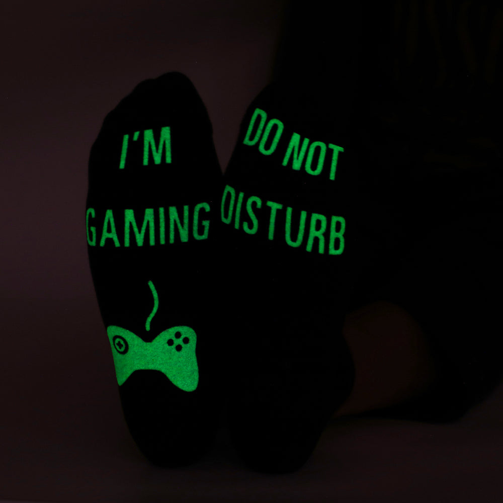 DO NOT DISTURB Short Socks Glue Letter Printing Socks Men's Mid-Tube Game Socks