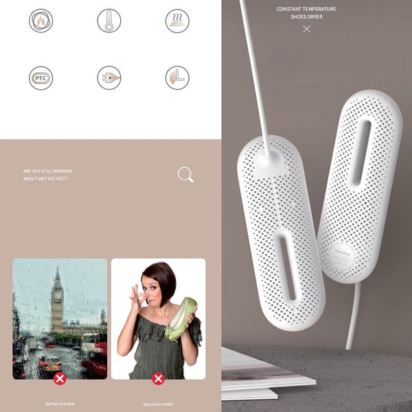 Drying Shoes Dry Shoes Deodorizing Sterilization Household Winter Warm Shoes 360 all-round Heating Pure Physical Sterilization