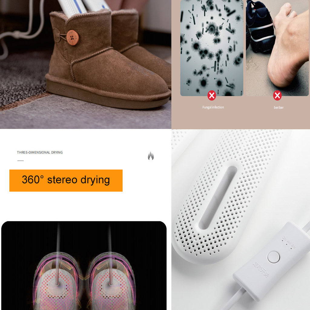 Drying Shoes Dry Shoes Deodorizing Sterilization Household Winter Warm Shoes 360 all-round Heating Pure Physical Sterilization