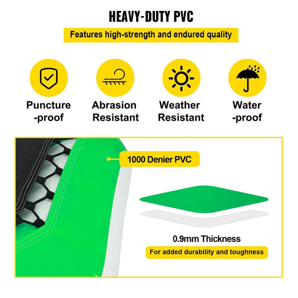 10FT Inflatable Water Trampoline with Ladder – Round Water Bouncer