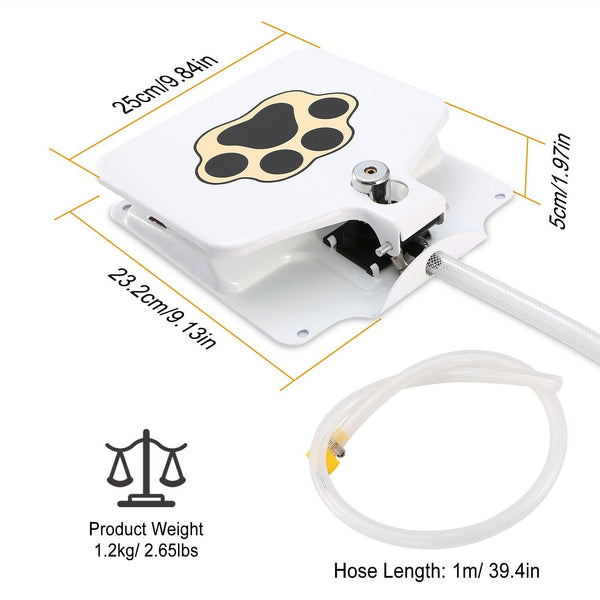 Outdoor Dog Water Fountain Step-On Activated Pet Water Dispenser