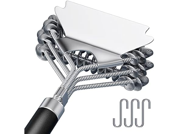 Grill Brush and Scraper Bristle Free, Grill Brush for Outdoor Grill, 17