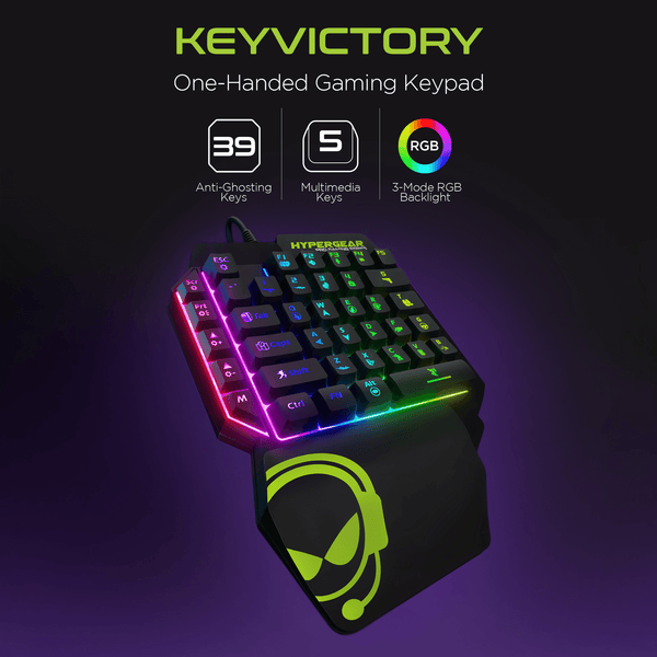 HyperGear KeyVictory One-Handed Gaming Keypad