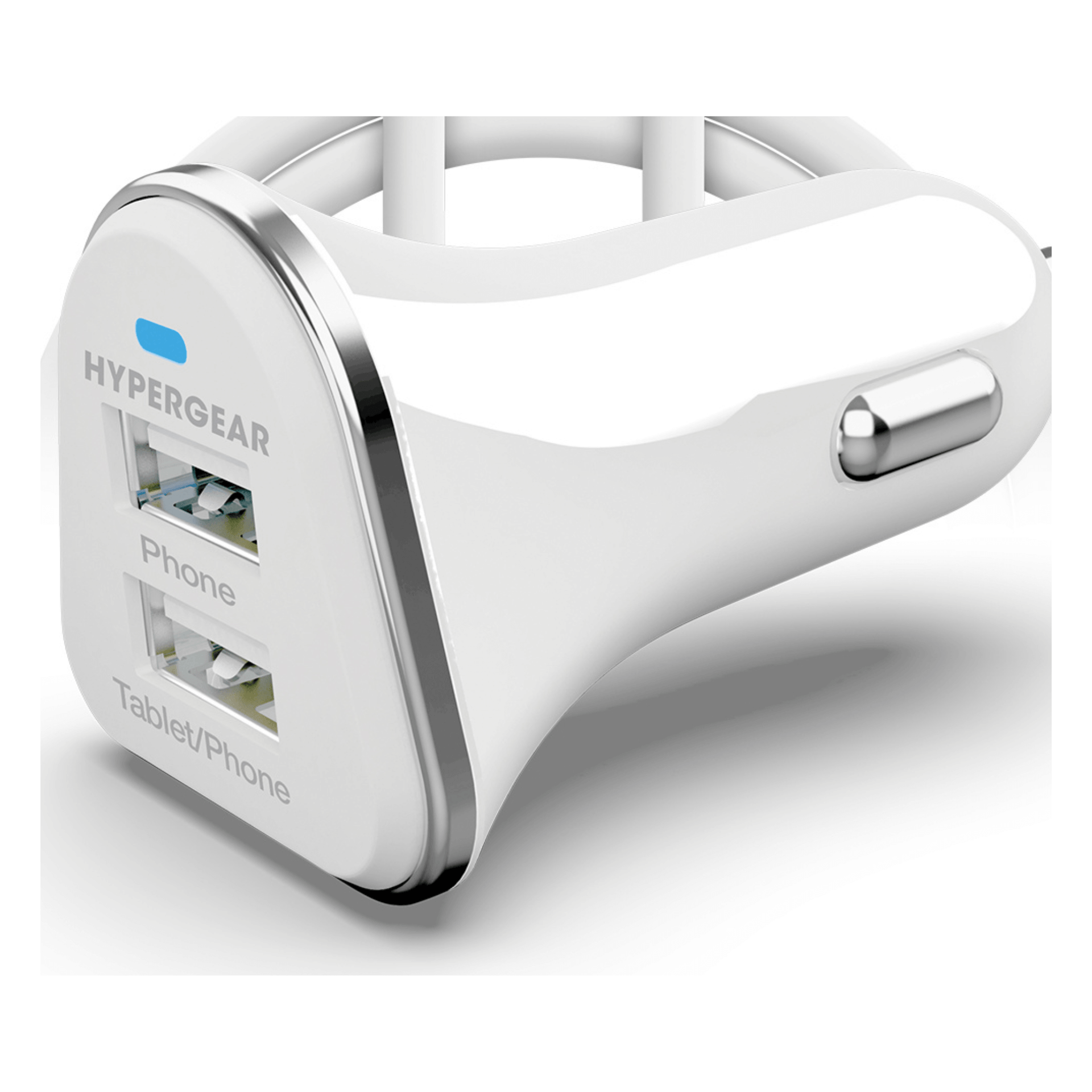 HyperGear Hi-Power Dual USB 3.4A Car Charger for iPhone 15 Androids Tablets Earbuds and Cameras