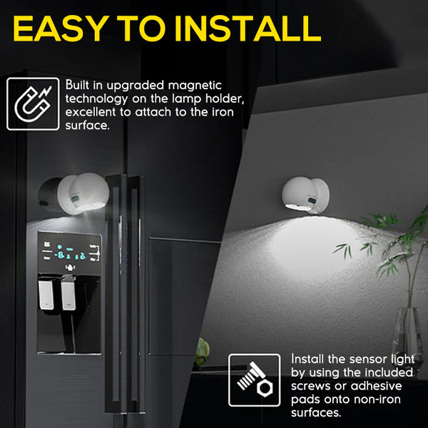 2 Pack 500 Lumens Motion Sensor Night Light