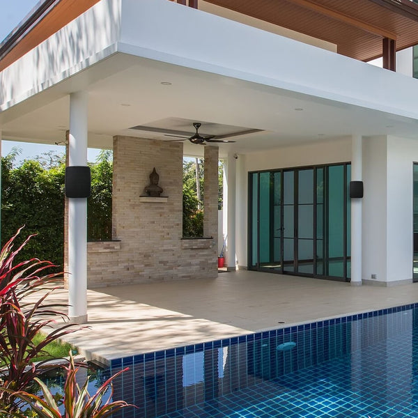 SoundPro Dual Bluetooth Weatherproof Indoor & Outdoor Wall-Mount Loudspeakers